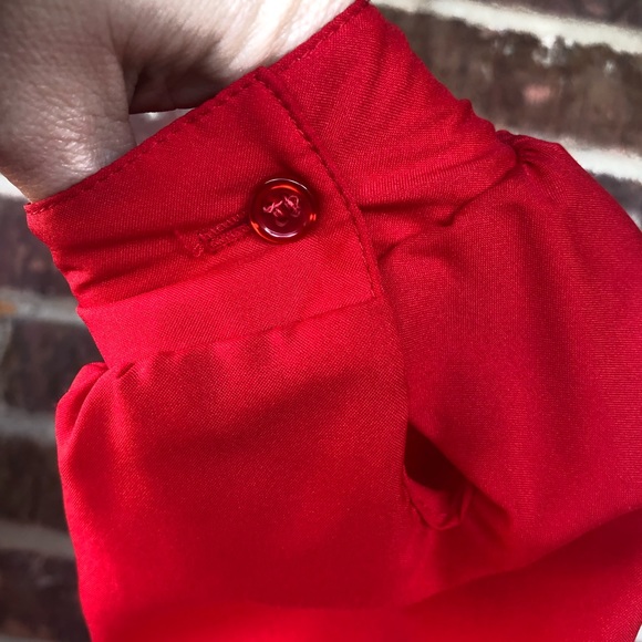 Vintage Lady Arrow Red Secretary Top Sz 12 Small - Picture 5 of 7